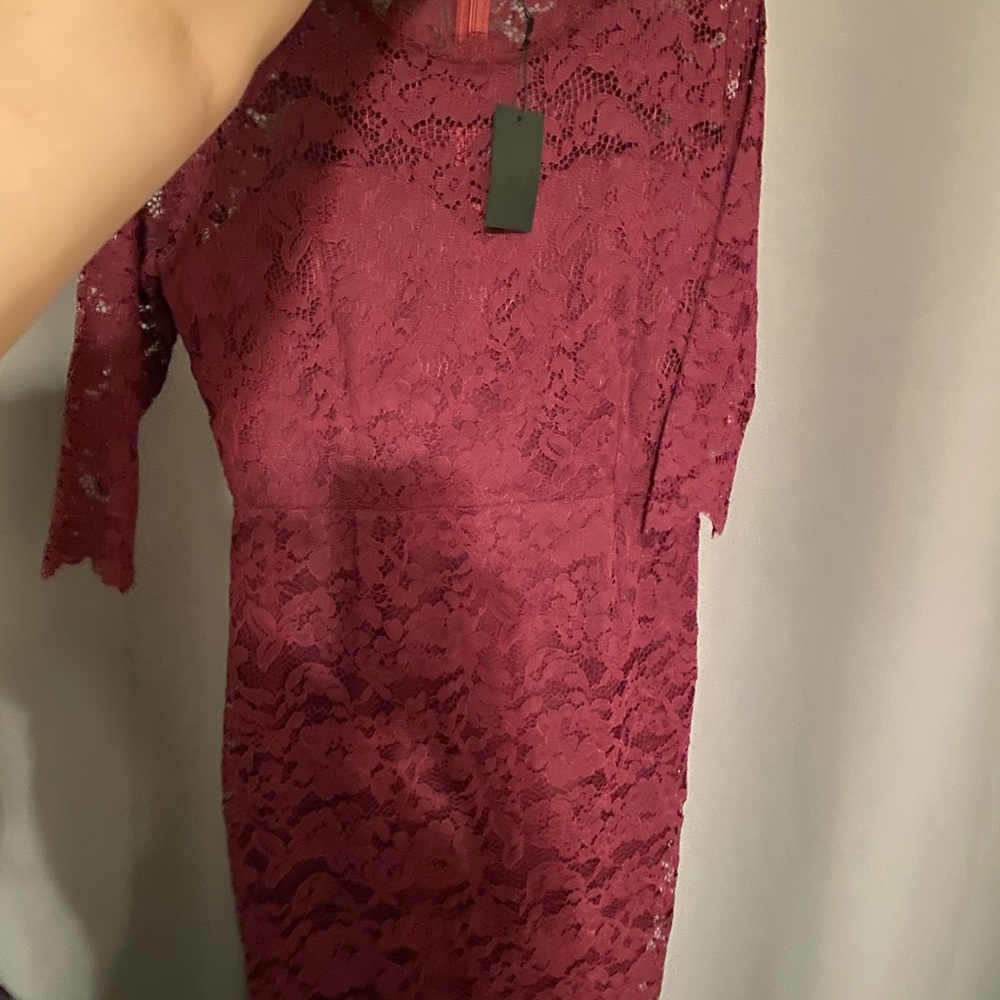 Burgundy formal dress